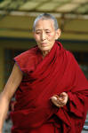 A female monk at McLeod Ganj, residence of the Dalai Lama and seat of the Tibetan government in exile.