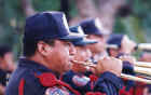 A Yucatan state band performing in the center