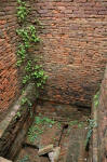 Not a toilet but a bathing / washing place. Well-designed open drains are a common sight in these monasteries.