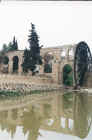 Centuries-old wooden water wheels 